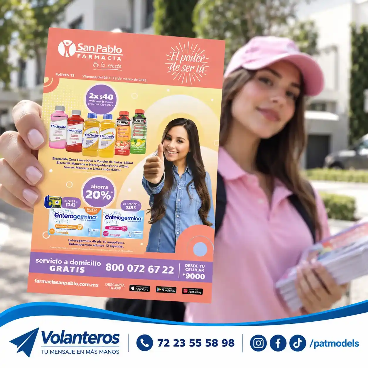 Tercera campaña de volanteo de Farmacias San Pablo en Toluca y Metepec